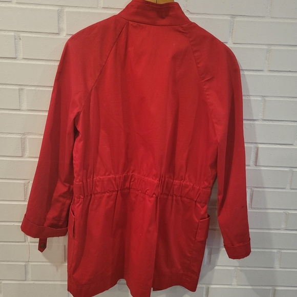 Mario Serrani vintage red jacket size 4 retro cotton spandex women's - Picture 3 of 5